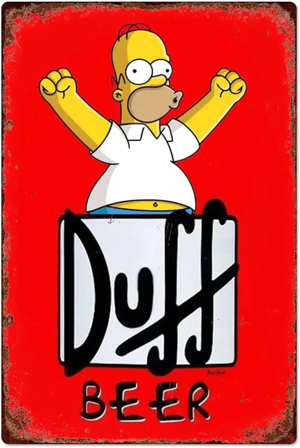 Aliexpress 1k,Vintage Metal Sign Homer Duff Beer Poster Tin Signs Retro Plaque Wall Decor Gift For Home Kitchen Office Club Bar Gym,1k, винтажная металлическая вывеска Гомер Дафф, пиво, постер, жестяные вывески, ретро-табличка, настенный декор, подарок для дома, кух - Aliexpress Deal