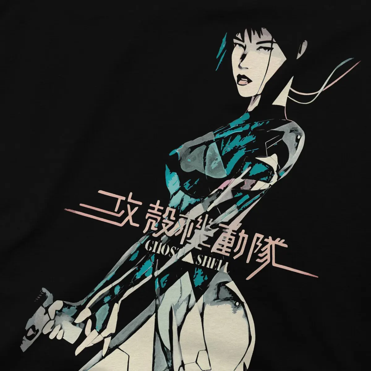 Ghost In The Shell Comics Original TShirts Girl Distinctive Men\'s T Shirt Hipster Clothing Size S-6XL