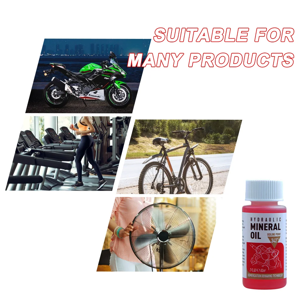 60Ml Bicycle Brake Oil Mountain Bikes Maintenance Brake Fluid Mineral Oil System Fluid Bike Repair Accessories Oil Injector