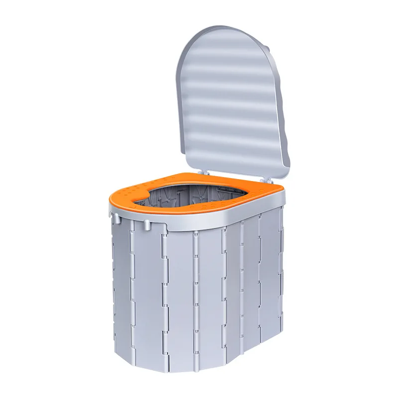 

Outdoor folding toilet portable, car mobile toilet, adult travel self-driving tour