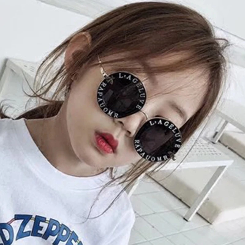 Steampunk Bee Kids Sunglasses Boys Girls Luxury Vintage Children Eyeglasses  Round Sun Glasses UV400 Baby Accessories