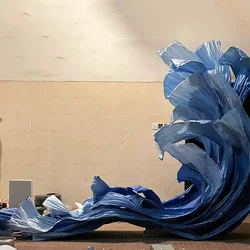 Giant Paper Flower Streamer DIY Modeling Wedding Background Decoration Paper Streamers Birthday Party Event Window Stage Layout