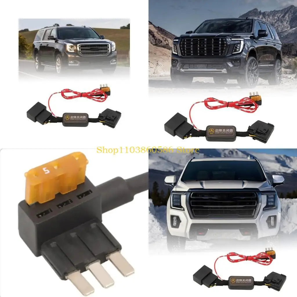 242A Auto Start Stop Disabler Harness for Listed Full Size SUV Use, Direct Fit Wiring Cable Assembly, Wire, 15cm Black Red