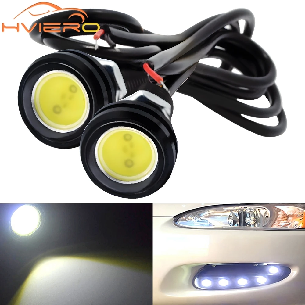 

2pcs 23MM Multiple Colors Car Daytime Running Light Turn Signal Auto Eagle Eye Backup Reversing Parking Lamp Waterproof Fog Bulb