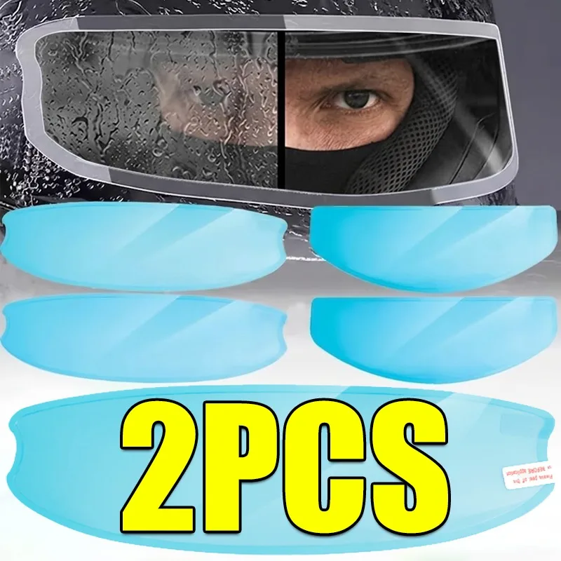 Motorcycle Helmet Clear Anti-Fog Rainproof Film Helmet Lens Durable Nano Coating Sticker Moto Safety Driving Helmet Accessories