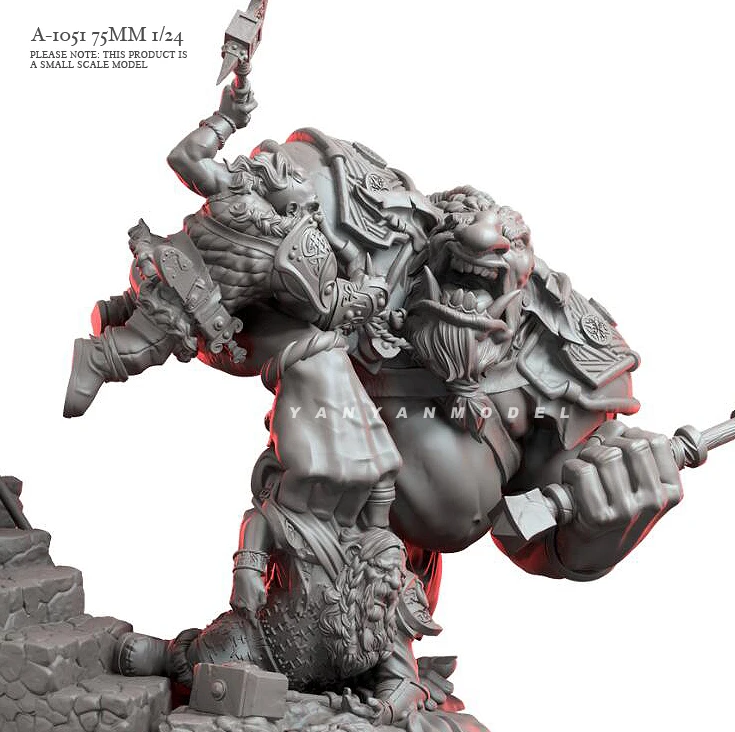 1/24 Resin figure model kits DIY colorless and self-assembled A-1051