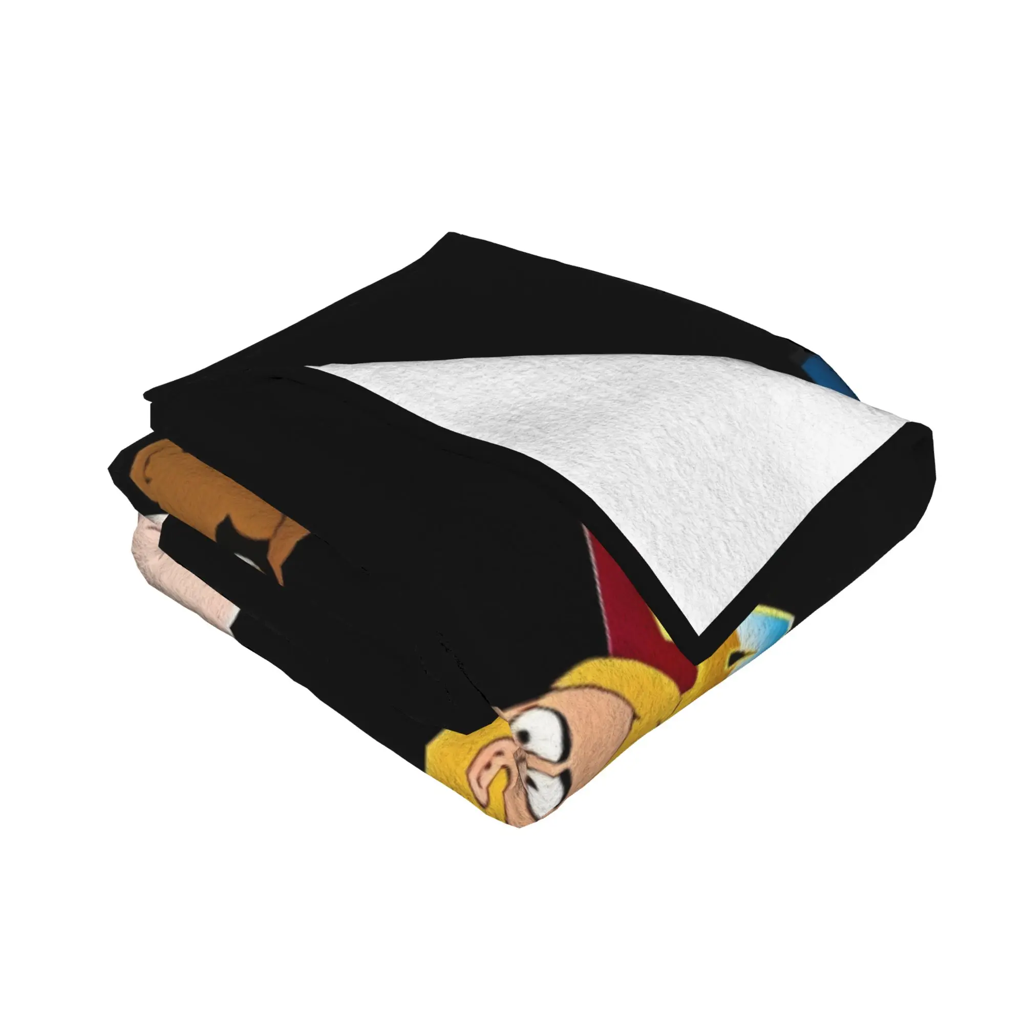 1PC home Cutecore Paradise Pd black graphic BBrickleberry  Blanket Super Cosy Plush Home Living Room Sofa halloween