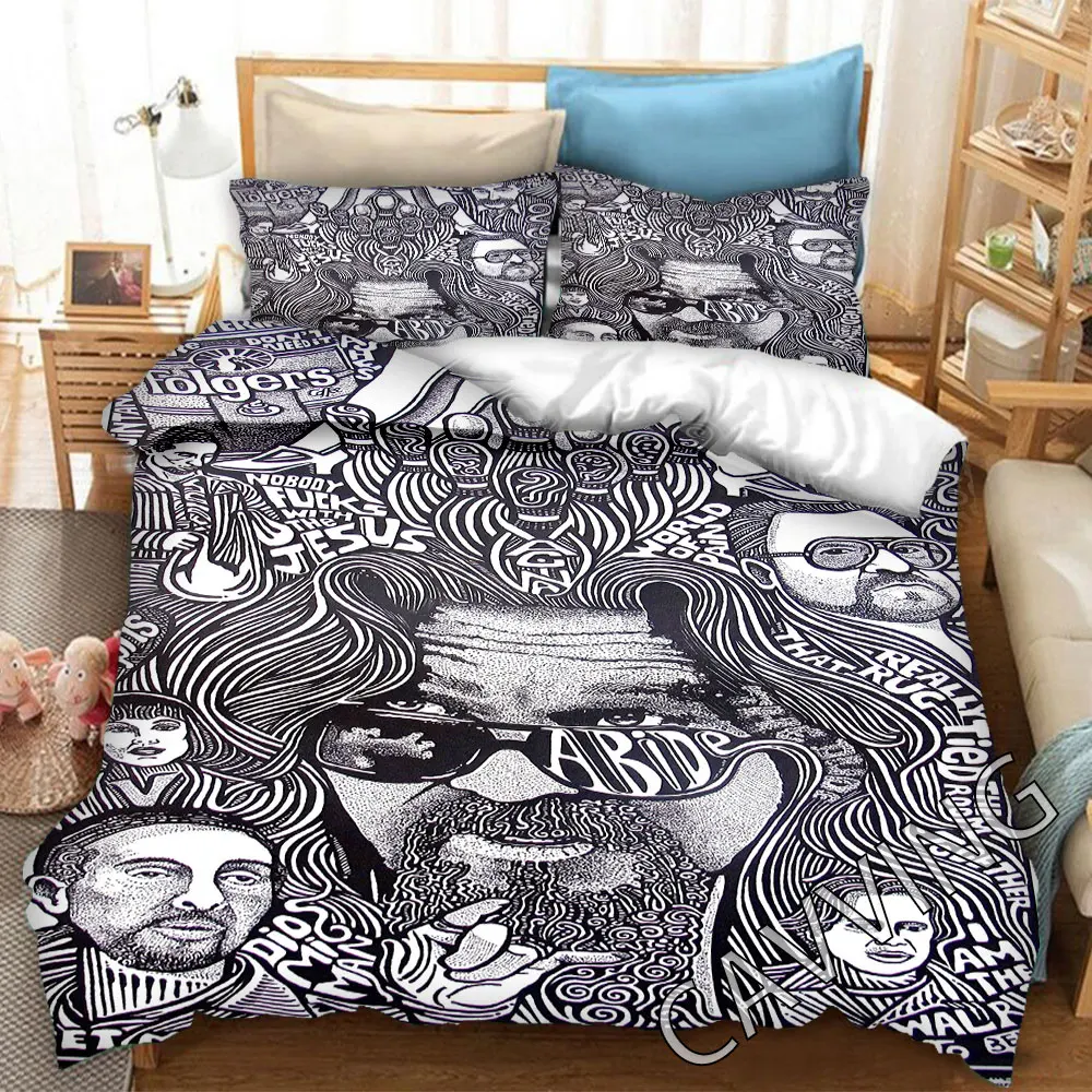 The Big Lebowski Merry Christmas 3d Printed Bedding Set Duvet Covers & Pillow Cases Comforter Quilt Cover (US/EU/AU Sizes)  H02