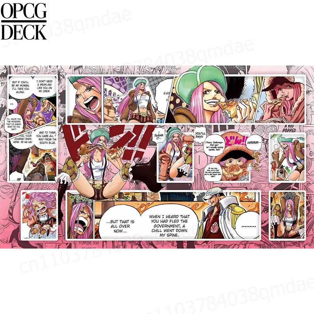 

ONE PIECE OPCG Playmat CARD GAME Playmat Jewelry Bonney Anime Playmat high-quality Card Game Mat holiday gifts 60*35cm