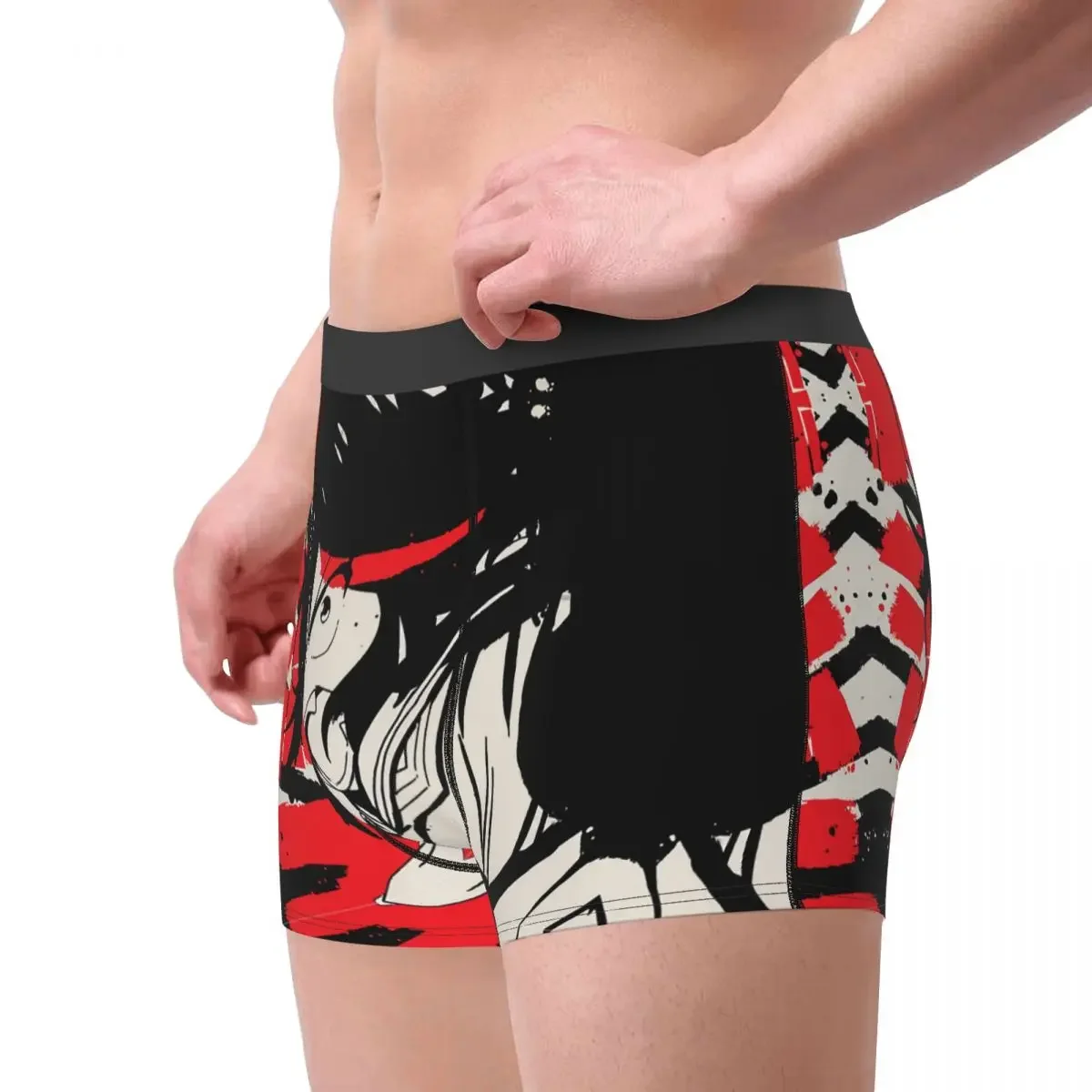 Hip Hop Ryuko Matoi La Japanese Ink Underpants Breathbale Panties Man Underwear Comfortable Shorts Boxer Briefs