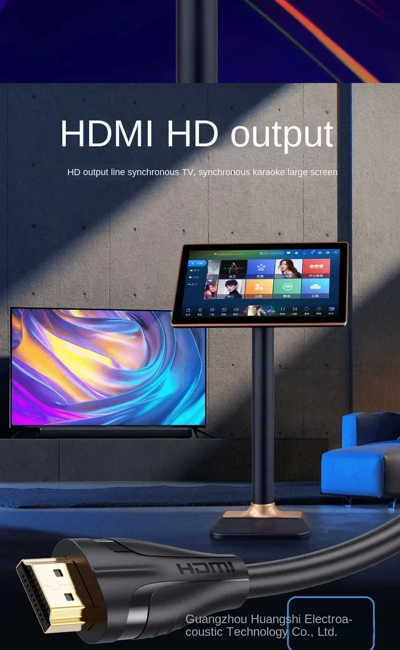 ذكي صوت VOD المنزل كاريوكي الكل في واحد الأسرة KTV Karay لعبة آلة HD شاشة تعمل باللمس Jukebox