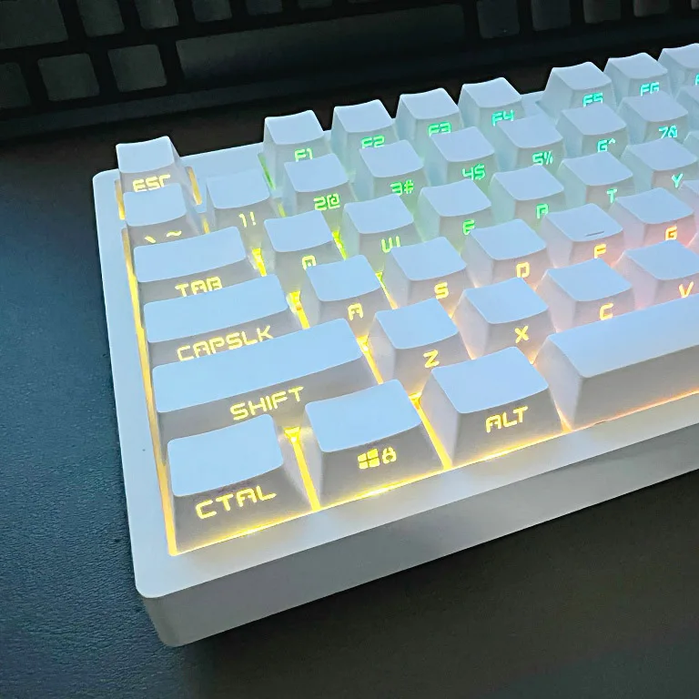 Teclas de ABS con perfil OEM, accesorio con grabado lateral, retroiluminado RGB, para teclado mecánico Cherry MX Switch, bricolaje personalizado,