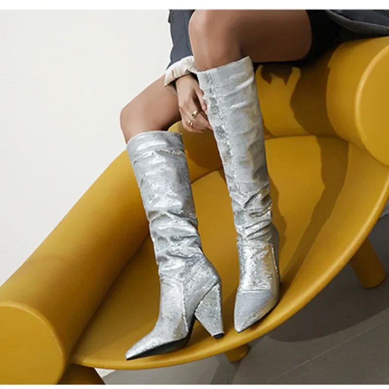 

Cool 2022 New Women's Boots Sexy Fashion Knight Boots European and American Trends Autumn and Winter Knee Boots