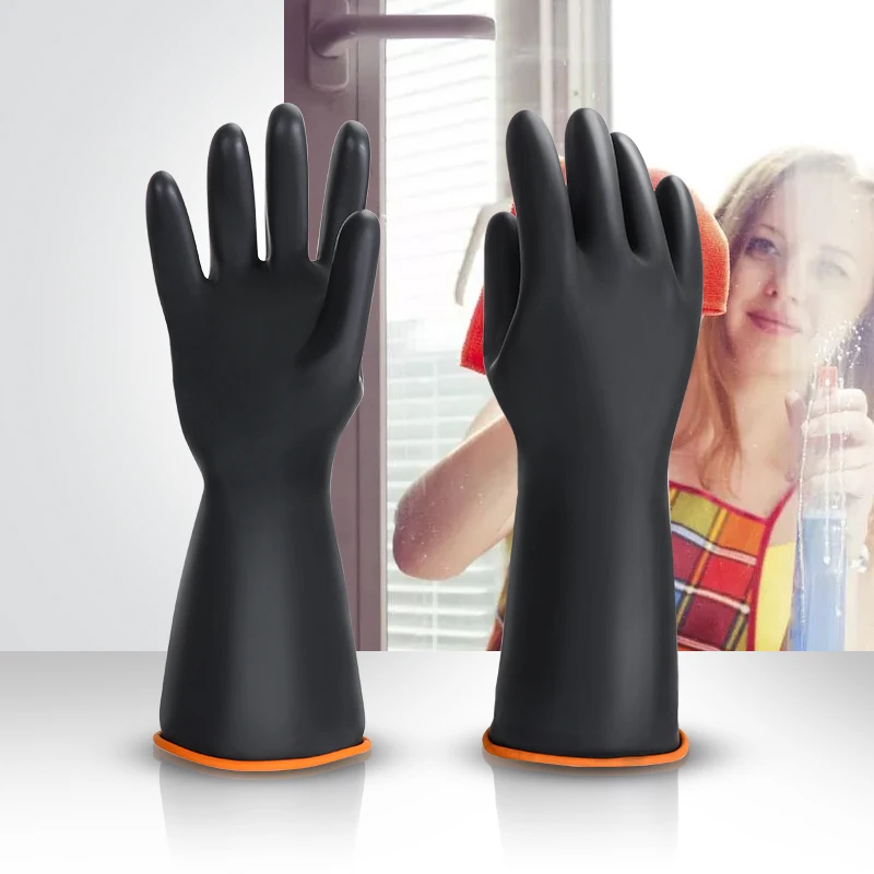 32cm luvas de látex trabalho luva de segurança ferramenta de limpeza de luvas de homem mulher para o trabalho casa guantes limpeza hogar cozinha limpo accessorie