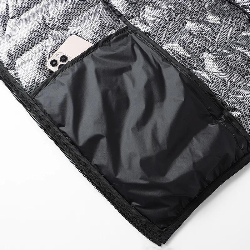 JNLN الرجال سترة شتوية بطة أسفل خفيفة الوزن مبطن السترات المشي لمسافات طويلة التخييم تسلق الرحلات الجرافين بطانة معطف دافئ