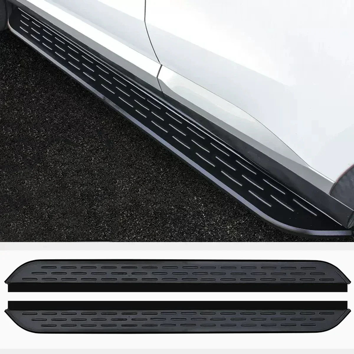 

New! 2pcs fit for Hyundai KONA 2018-2023 Side Step Running Board Aluminium Pedal (with Brackets)