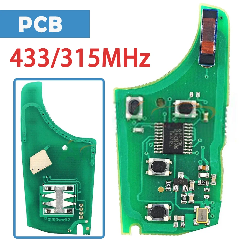 

2 Pcs OHT01060512 Auto Remote Circuit Board ASK 315/433MHz 4B ID46 Chip Semi-Intelligent PCB Panels For Buick Chevrolet Opel GMC
