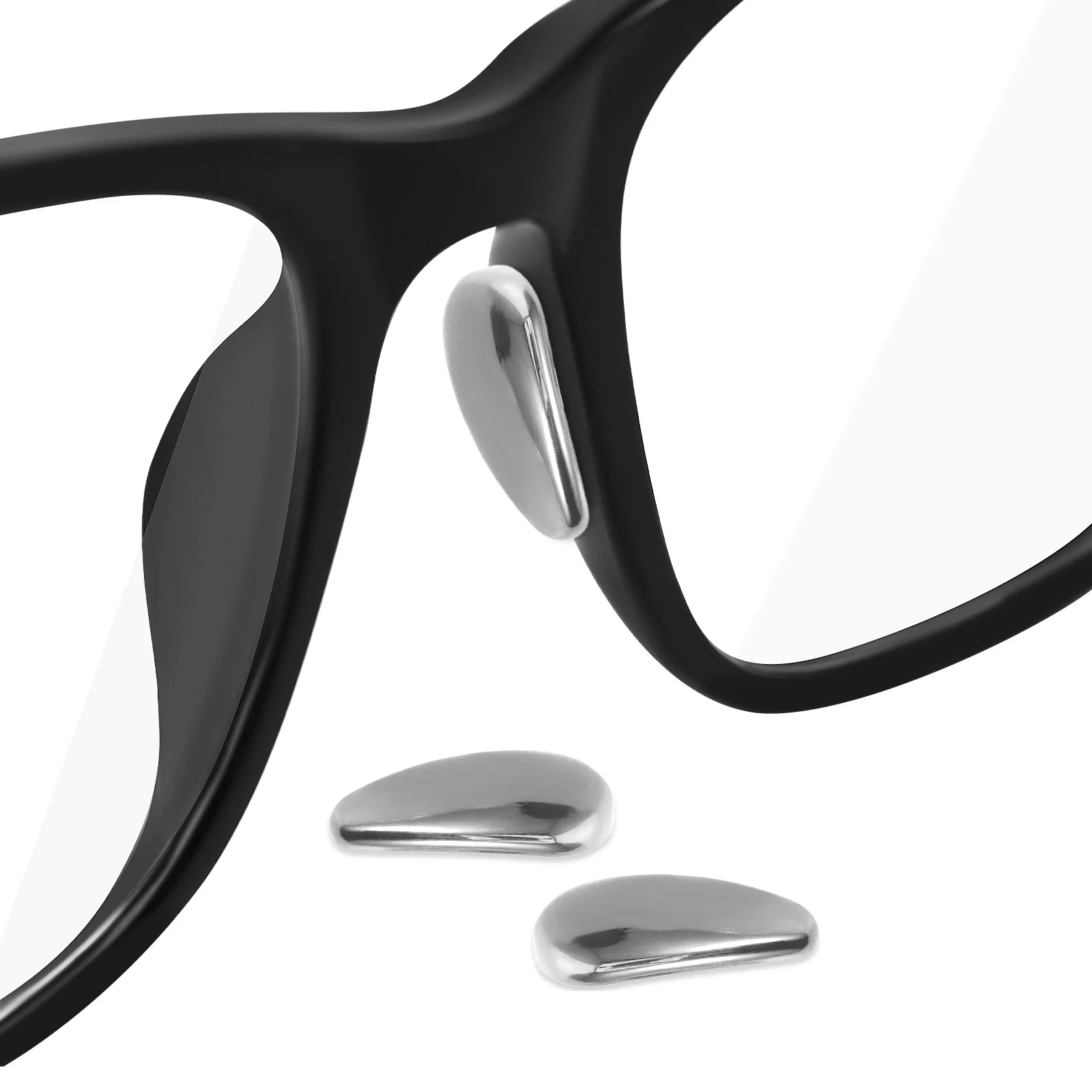 

5Pairs Ceramic Nose Pads for Glasses Replacement Push in Anti Slip Eyeglasses Nose Piece Oval Bridge Pads Comfortable Fit