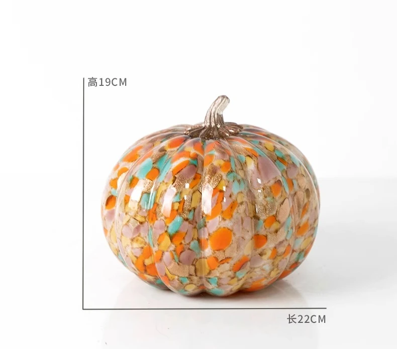 

Creative desktop glazed ornament small pumpkin ornament home decoration