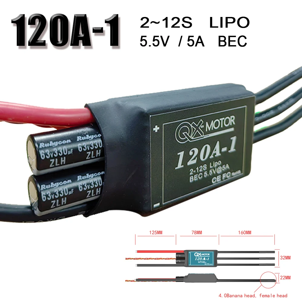 QX-MOTOR 120A-1 Esc…