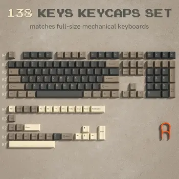 Womier 132 Toetsen Keycaps Pbt Double Shot Retro Cherry Profile Key Caps Voor 61/64/68/84/87/100/104/108 Mechanisch Gaming Toetsenbord