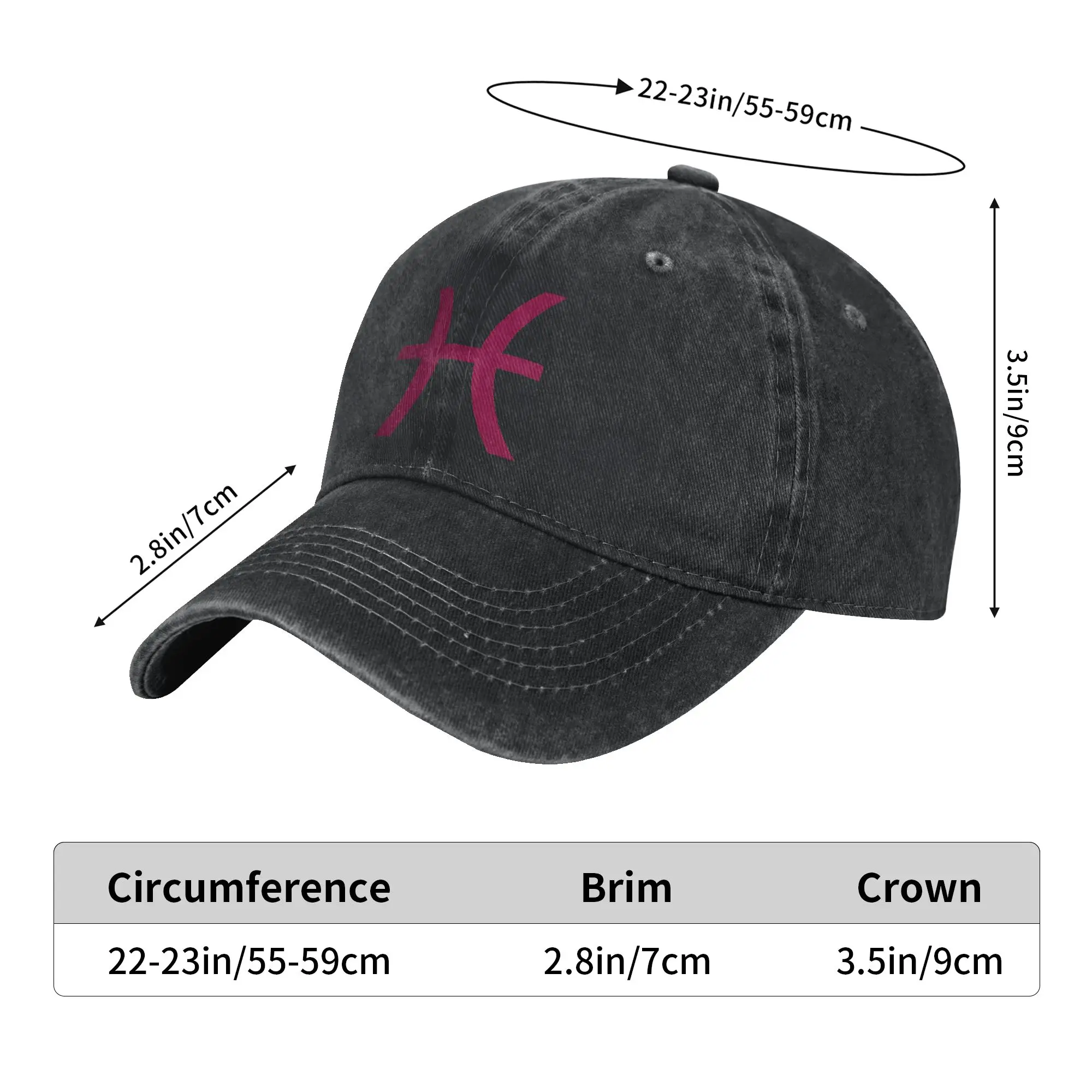 pisces fuchsia sign meenah feferi peixes Homestucks Trucker Hat Merch For Men Women Baseball Cap Headwear Sun Caps Adjustable