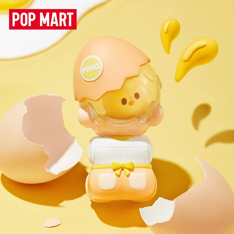 ฟิกเกอร์ Popmart Pino Jelly Fresh Egglings ซีรีส์การ์ดหัวตุ๊กตา ของเล่น Pino Jelly สุดฮิต ของสะสมตกแต่งโต๊ะทำงาน ของขวัญ
