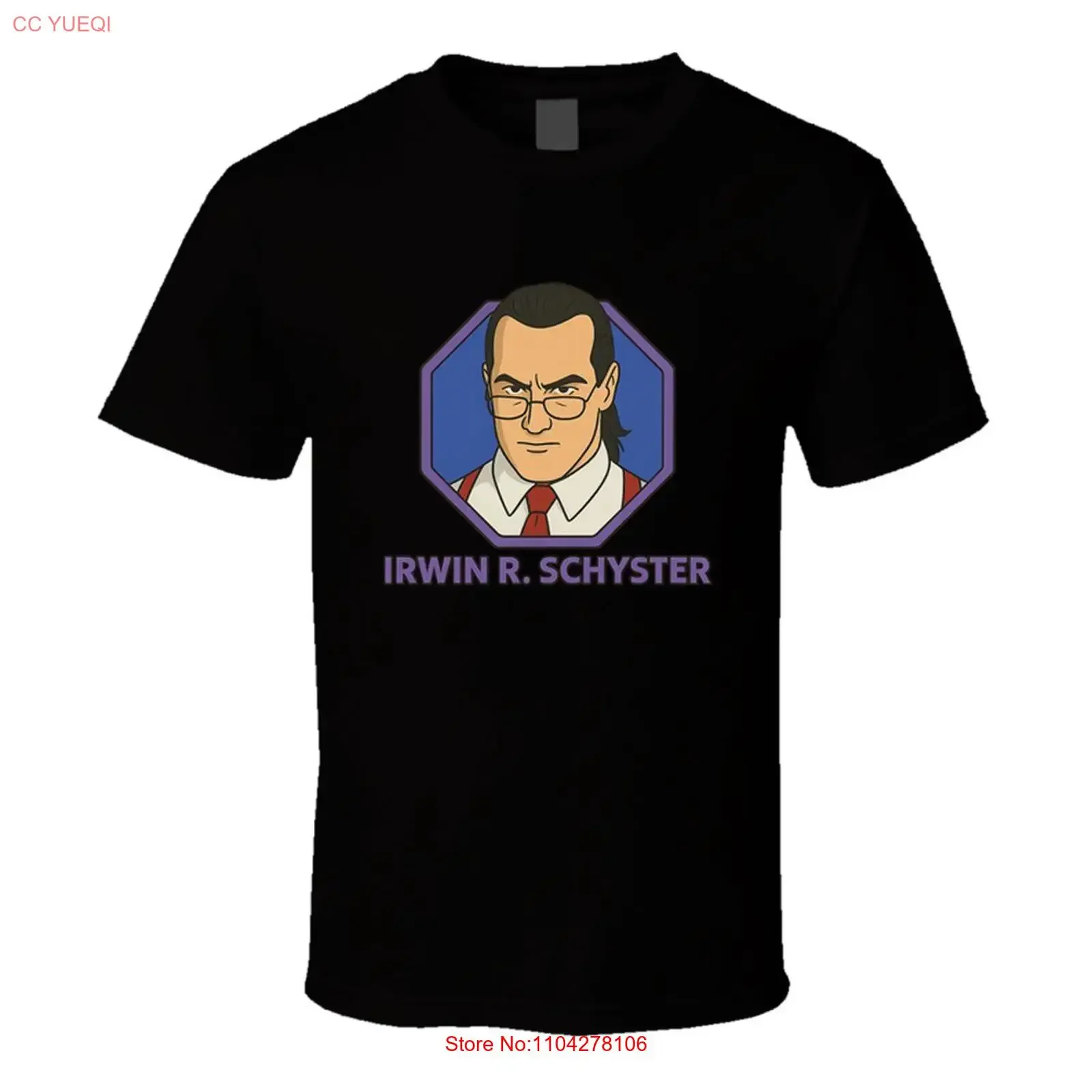 Camiseta Retro de Lucha Libre de Irwin R Schyster, Estilo Vintage, Lavada, Diseño de Autor, Suave, para Uso Diario, Versátil