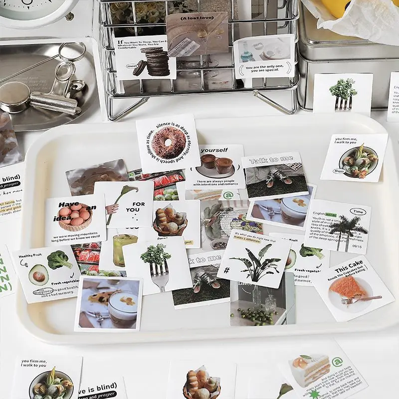 

MOHAMM 46 Sheets Vintage Stickers Stationery Box Set Daily Series for DIY Scrapbooking and Crafting