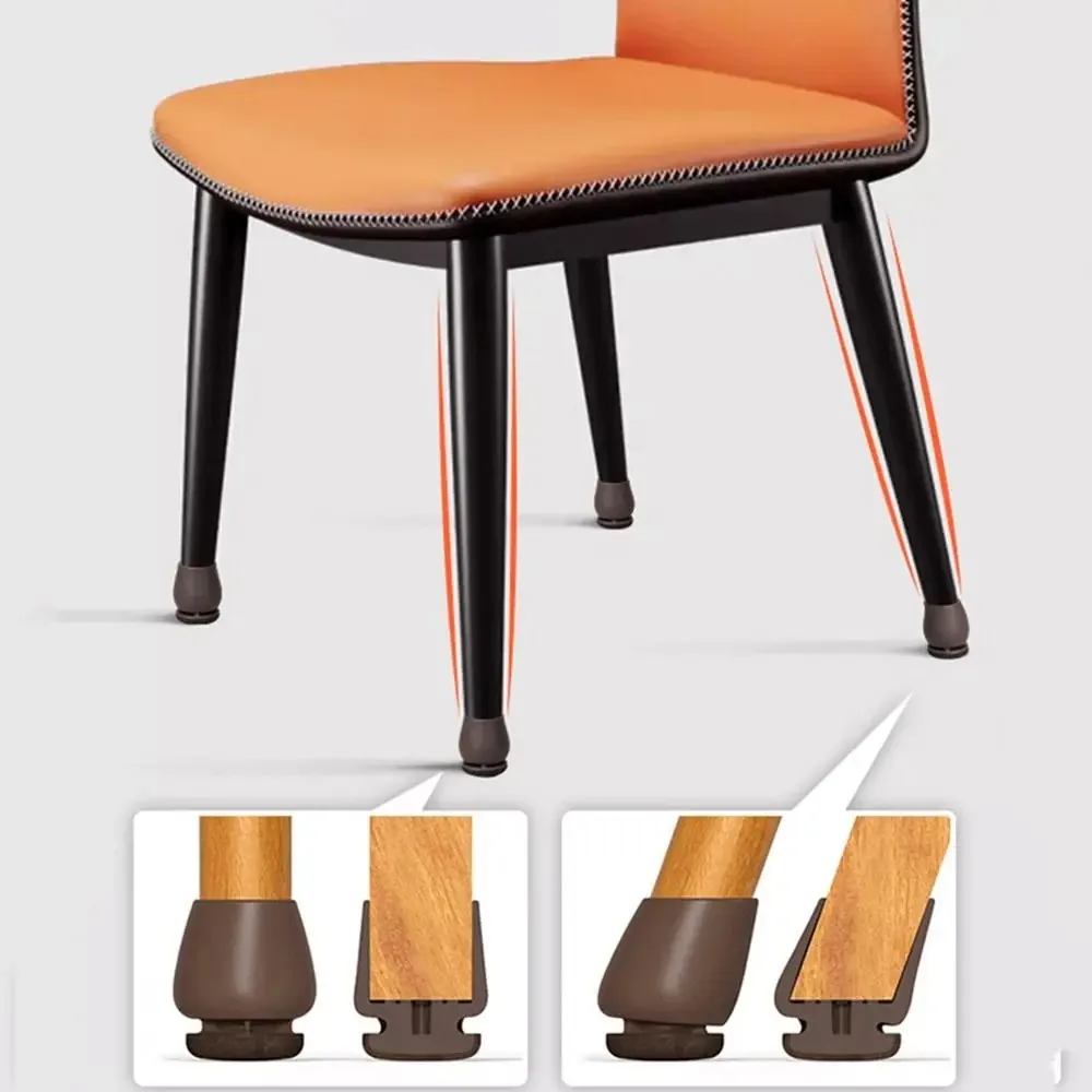 Chair Foot Cover Thick Wrap Felt Pads Non Slip Round Square Floor Protector TPE Noise Reduction Furniture Accessories