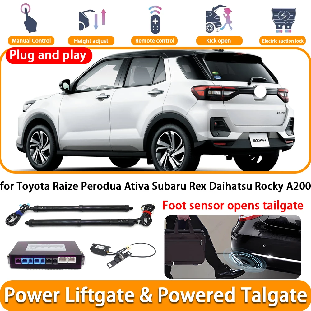 for Toyota Raize Perodua Ativa Subaru Rex Daihatsu Rocky A200 Automatic Powered Tailgate Power Liftgate System Trunk Lift Kit