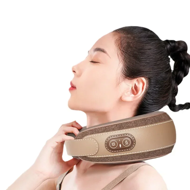 

Electric Travel Massage Pillow Kneading 39° Heating Neck Massager Instrument Portable Travel Home Car Massage Pillow