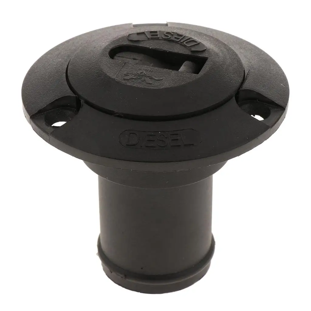 

Marine Grade Boat Deck Fill Filler with Stainless Steel Chain Keyless Cap for 38mm Fuel Hose Yacht Use