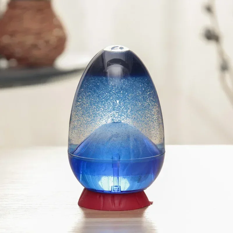 Bewegung Flüssige Sanduhr Kreative Vulkan Öl Sanduhr Wohnkultur Handwerk Glas Ornamente Sanduhr Weihnachten Valentinstag Geschenke – Detail 5