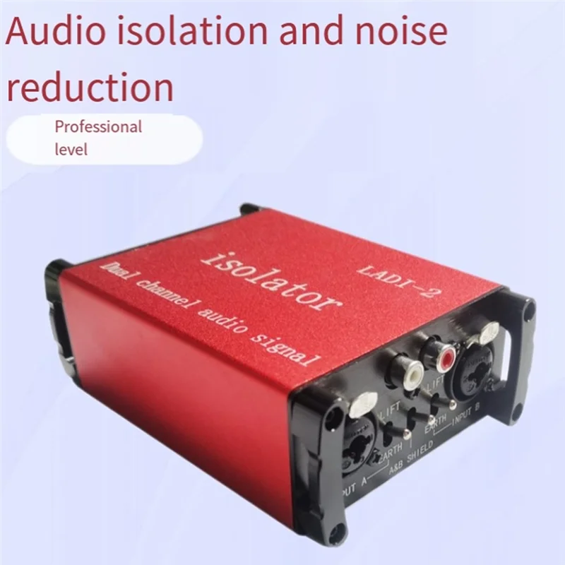Audio Signal Isolator DI Box Port Noise Reduction Improve Sound Quality Universal For Multiple Scenarios