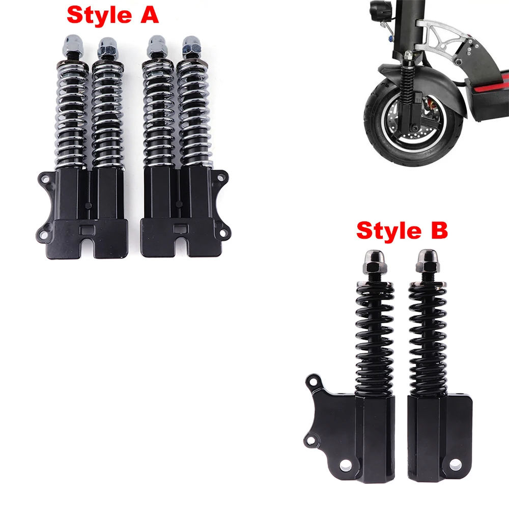 

1 pair 10 Inch Dual-Drive Hydraulic Front Shock Fork Double Spring Suspension for Janobike T10 Electric Scooters Kugoo M4 Parts