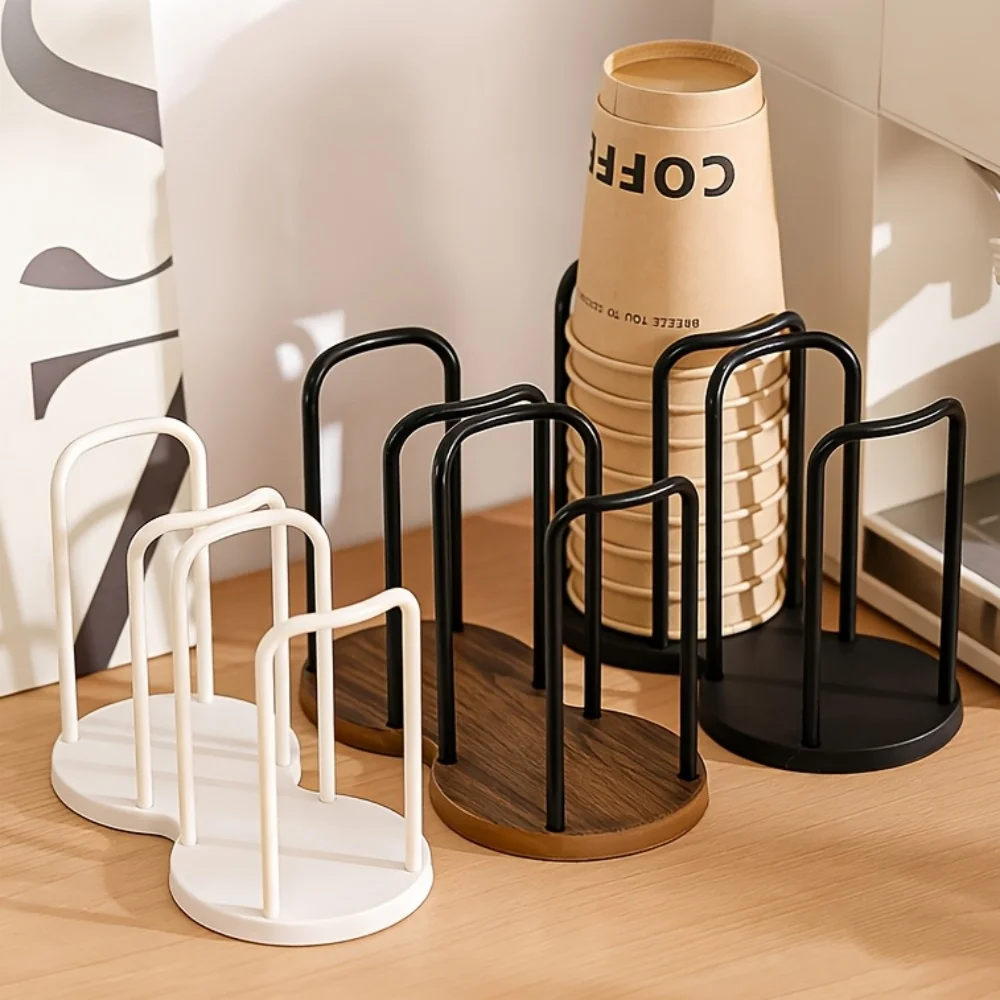 Einweg-Becherhalter, multifunktionaler Kaffeetassen-Organizer, Desktop-Teetassen-Aufbewahrungsregal, Tischdekor-Ständer für den Einsatz auf der Arbeitsplatte zu Hause