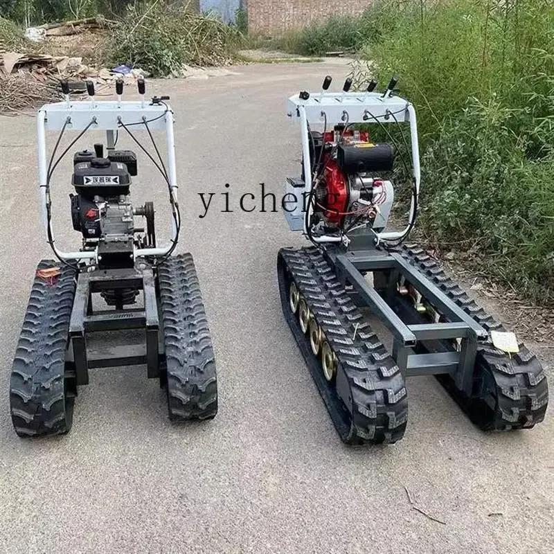 

TQH small crawler creeper transporter mountain orchard manure handling agriculture and forestry transportation wood all-terrain