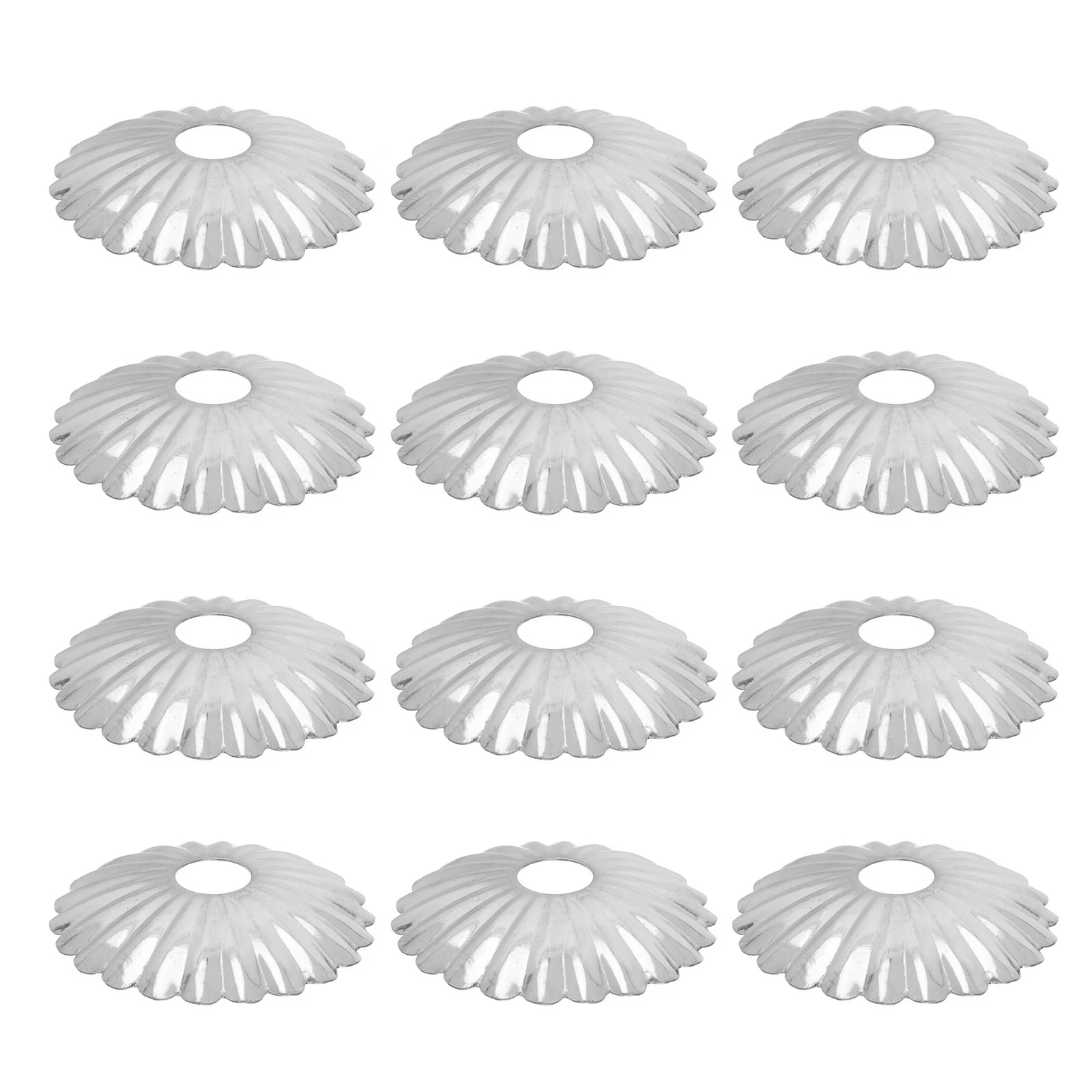 

12Pcs Flower-Shaped Lamp Cover Iron Material Moisture Resistant Rust Proof Retro Simple Design for Home Decoration Lighting