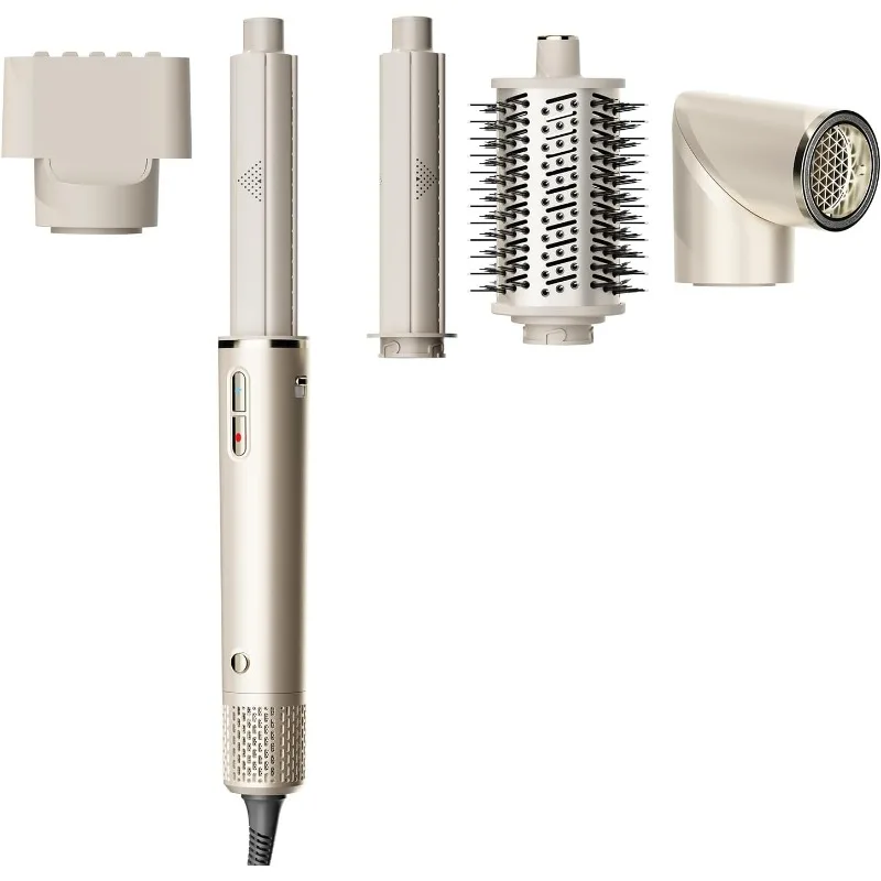 Hair Dryer Brush, Air Styling & Drying System, Detachable Multi-Styler with Auto Curlers, Oval Brush