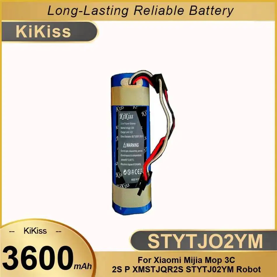 

High Performance 3600Mah STYTJO2YM Long-Lasting Cleaning Robot Battery For Xiaomi Mijia Mop 3C 2S P XMSTJQR2S STYTJ02YM