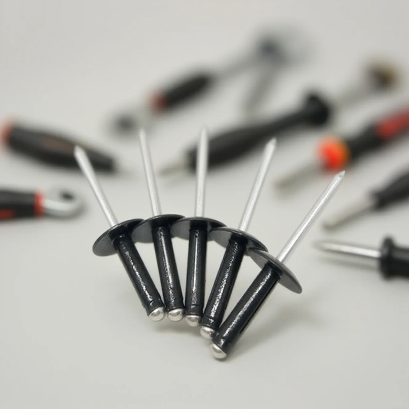 Aluminium Trifold Blind Rivets For Automotive Large Flange Pop Rivets Black Silver Painted Bulb Blind Rivet For Home Repairs