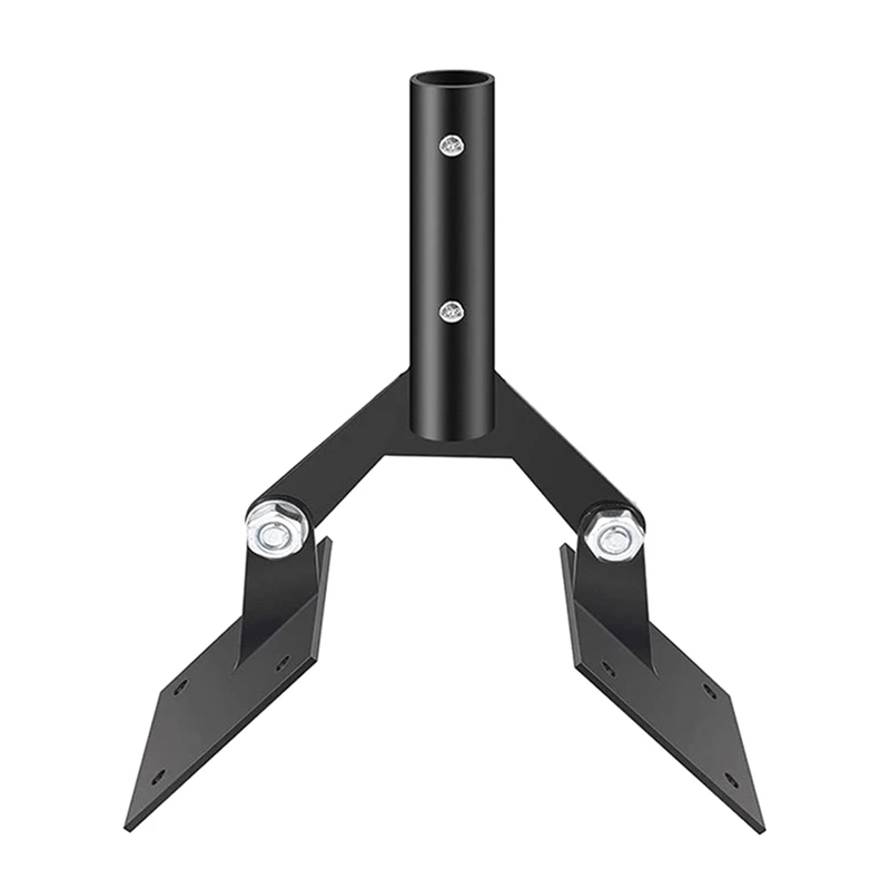 Wind Vane Bracket Garden Weathervanes Mount พร้อมฮาร์ดแวร์ปรับ Garden Wind Vane Roof Mount สําหรับ Backyard สีดํา