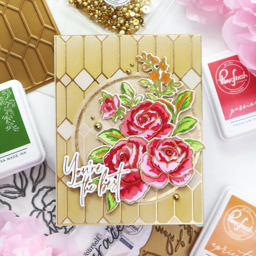 Arrival New 2022 Stained Glass Metal Cutting-Dies Hot Foil Plate-Stencils Scrapbook Diary Decor Molds Diy Greeting Card Handmade