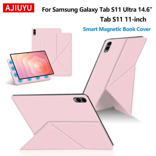 Funda magnética para Samsung Galaxy Tab S11 Ultra 14,6 ""Y Fold Tablet Case S11 11 pulgadas 2025 cubierta protectora plegable multiángulo