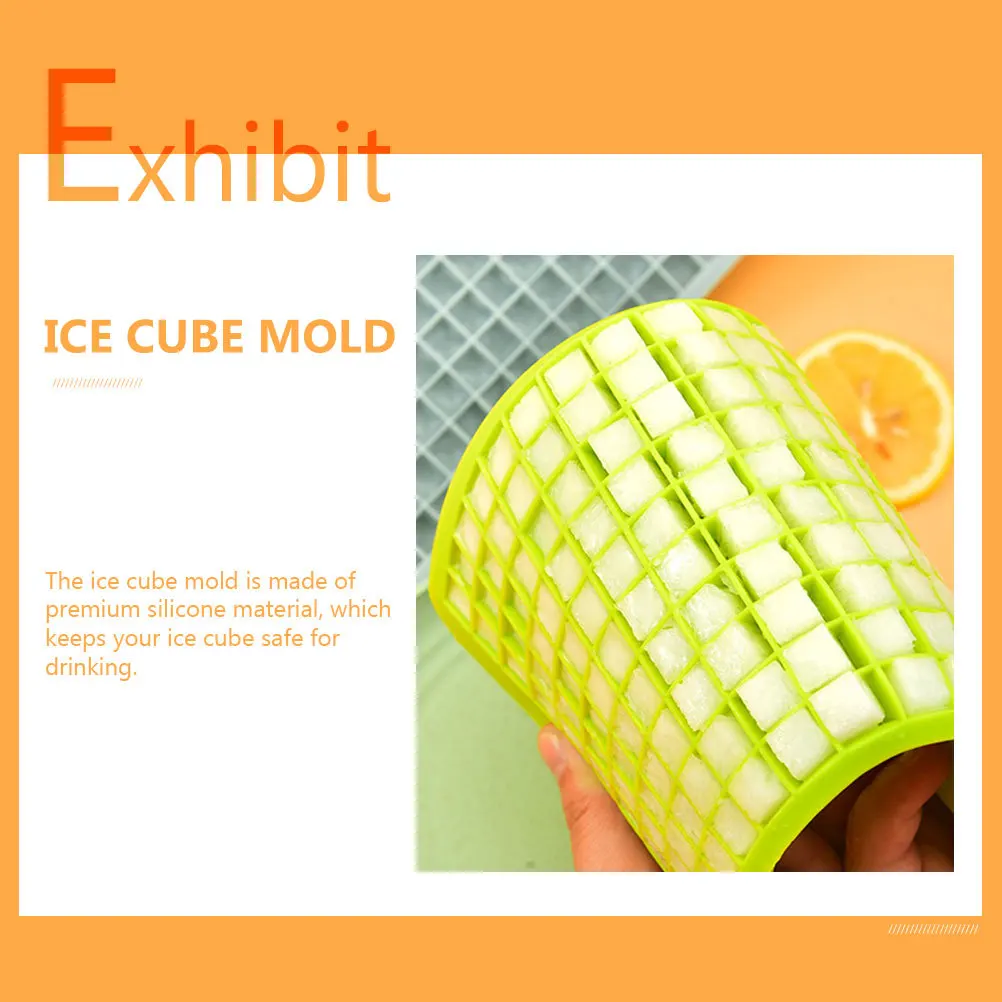 

Mini Silicone Ice Cube Mold 160 Holes Household Freezer Tray Convenient Wear Resistant for Chilling Beer Gin Juice Soda Drinks