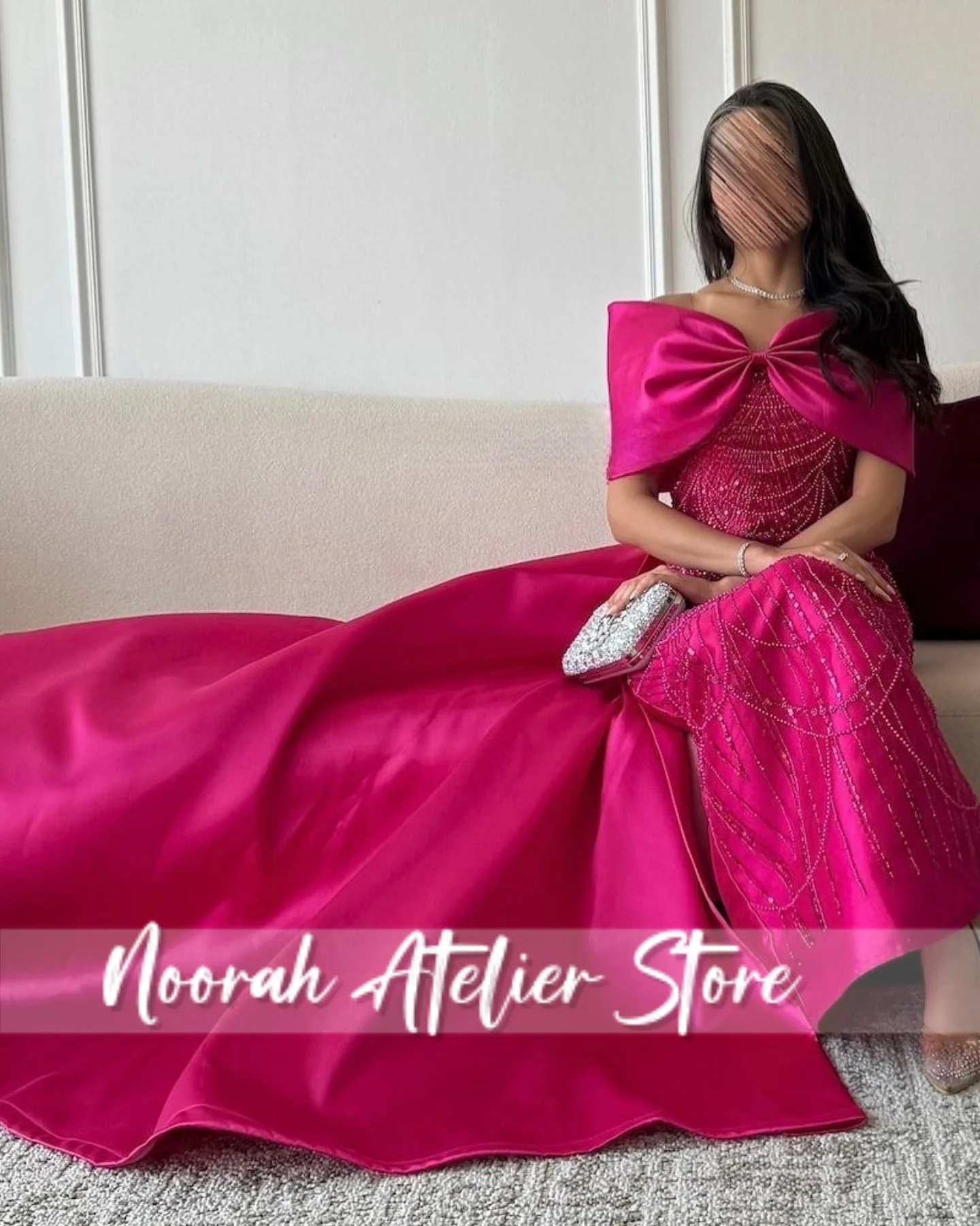 

Pink Off Shoulder Aline luxurious Beads Tassel high quality Stain Women Evening Dress 2025 wedding blue party dress Customiized