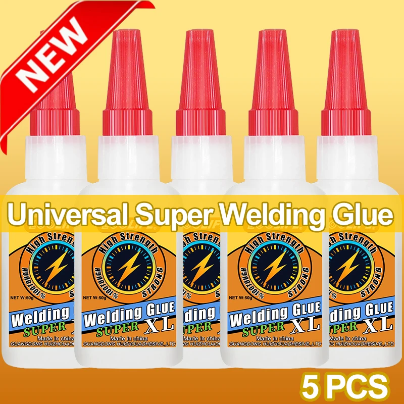 LOOLIFL50g High Strength Welding Oily Super Glue Universal Clear NonMarking Repair Adhesive Instant Glue Strong Fast Super Glue