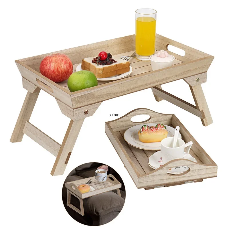 European-style Multi-purpose Picnic Picnic Outdoor Folding Table Home Plate Clip Sofa Snacks Fruit Storage Tray in Stock  Desk