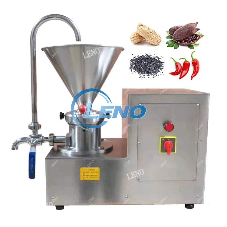 LENO Price Factory Food Grade Grinding Mill Sesame Peanut Butter Making Machine Colloid Mill